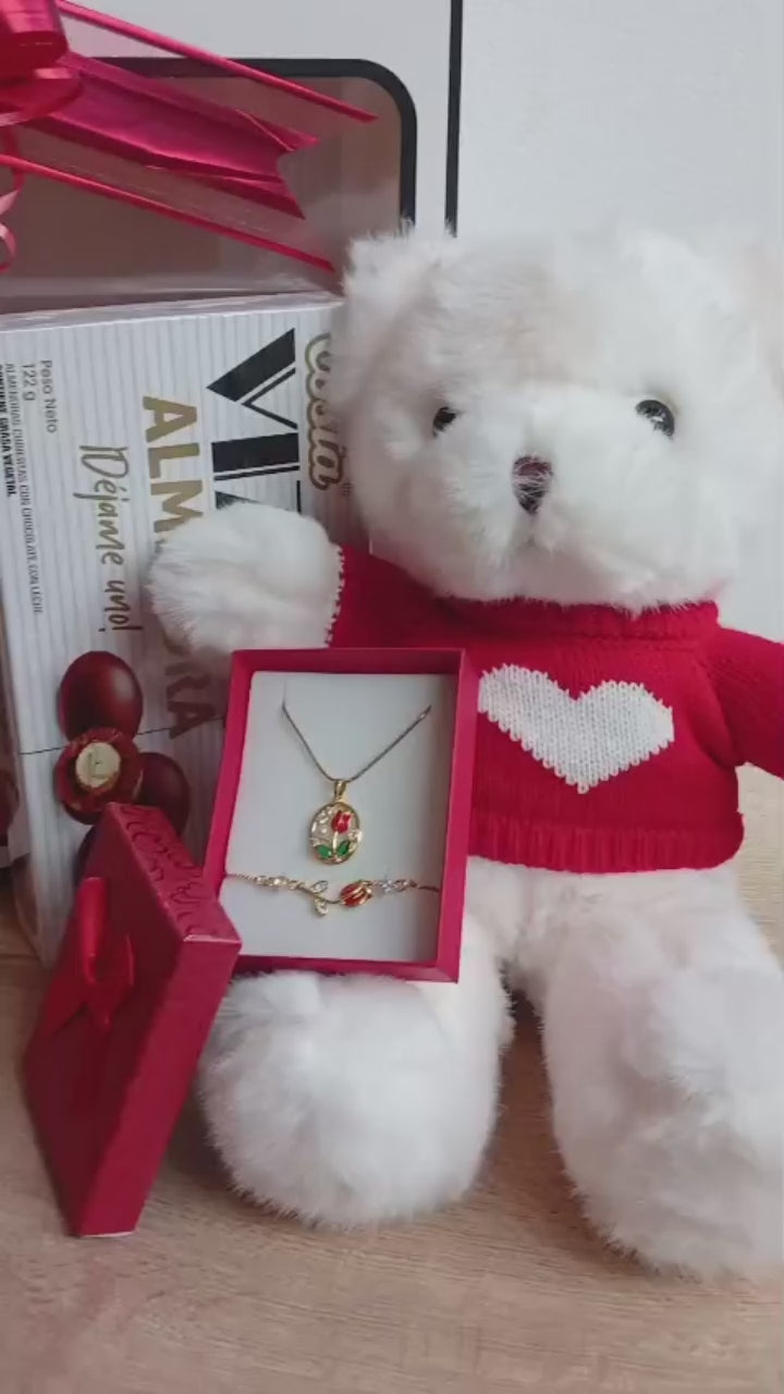 Set "Romance clásico" 🧸🌷✨